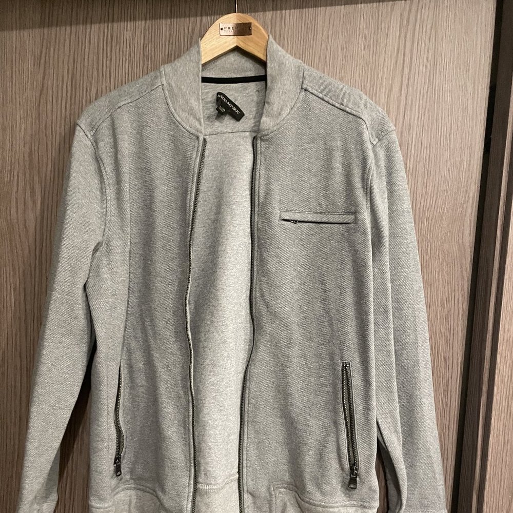 Banana Republic - Grey Zip Jacket - L